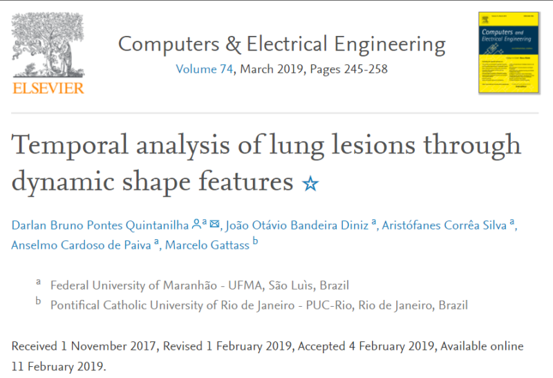 Temporal analysis of lung lesions through dynamic shape features