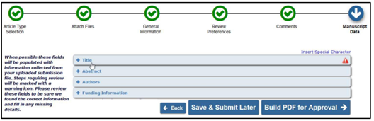 Fill in the paper information and click Generate PDF